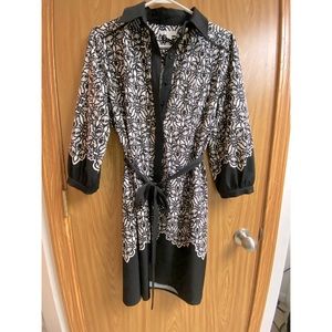 New York & Company Shift Dress with Tie Waist